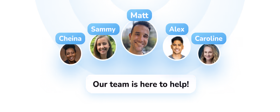 Dedicated support team to assist with event planning